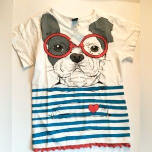 Beachcomber Coastal Kids Girls Dg Nautical Shirt XL NWT